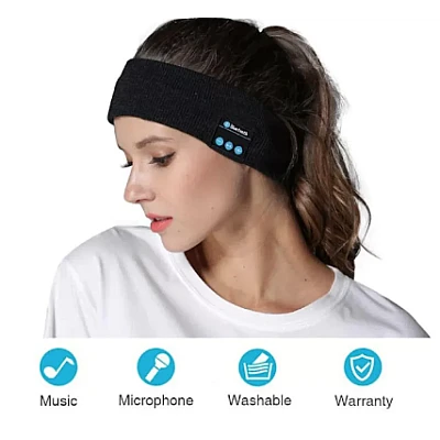 Bandana Sport Conexiune Bluetooth Andowl Q BM22 Negru Bandana Sport Conexiune Bluetooth Andowl Q BM22 Negru