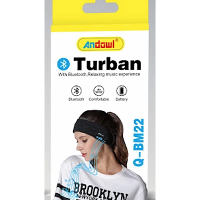Bandana Sport Conexiune Bluetooth Andowl Q BM22 Negru Bandana Sport Conexiune Bluetooth Andowl Q BM22 Negru
