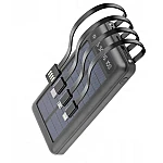 Baterie Externa Solara 12000 mAh Q CD281 Cabluri USB Type C MicroUSB si Lightning Incorporate
