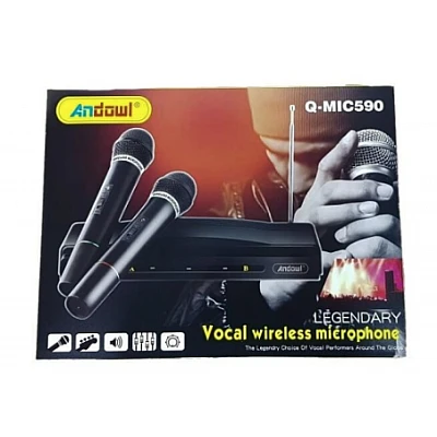 Set 2 microfoane wireless karaoke MIC590 Set 2 microfoane wireless karaoke MIC590