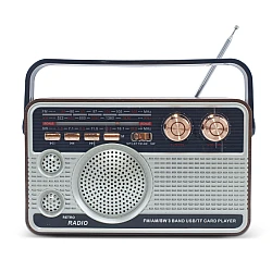 Radio FM model RETRO portabil Q FM01 Bluetooth USB AUX 