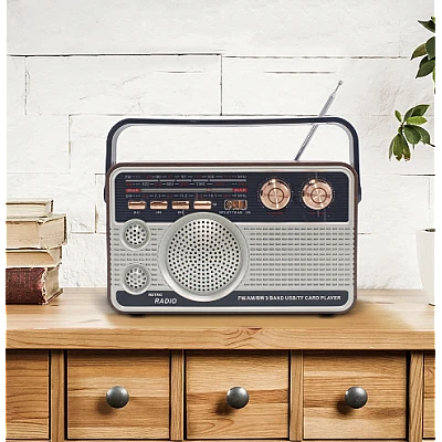 Radio FM model RETRO portabil Q FM01 Bluetooth USB AUX Radio FM model RETRO portabil Q FM01 Bluetooth USB AUX