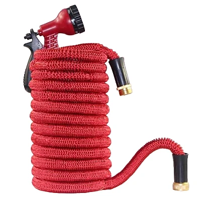 Furtun extensibil pentru gradina SUPER HOSE 100 FT = 30 m Rosu Furtun extensibil pentru gradina SUPER HOSE 100 FT = 30 m Rosu