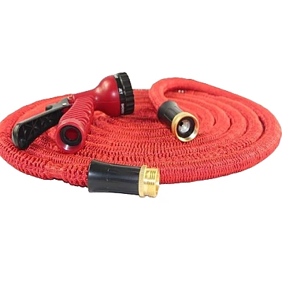 Furtun extensibil pentru gradina SUPER HOSE 100 FT = 30 m Rosu Furtun extensibil pentru gradina SUPER HOSE 100 FT = 30 m Rosu
