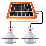Set 2 lampi solare tip BEC pentru curte terasa camping Solar Charged UFO
