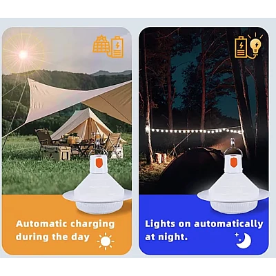Set 2 lampi solare tip BEC pentru curte terasa camping Solar Charged UFO Set 2 lampi solare tip BEC pentru curte terasa camping Solar Charged UFO