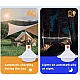 Set 2 lampi solare tip BEC pentru curte terasa camping Solar Charged UFO Set 2 lampi solare tip BEC pentru curte terasa camping Solar Charged UFO