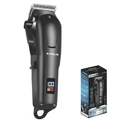 Masina de tuns profesionala cu acumulator AORLIS 50009 afisaj led 4 gratare Masina de tuns profesionala cu acumulator AORLIS 50009 afisaj led 4 gratare
