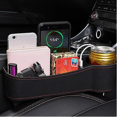 Organizator auto cu 2 porturi USB, suport de pahare Organizator auto cu 2 porturi USB, suport de pahare