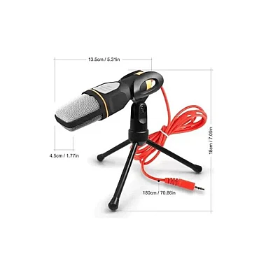 Microfon Profesional QY K222 Trepied Si Filtru Microfon Profesional QY K222 Trepied Si Filtru