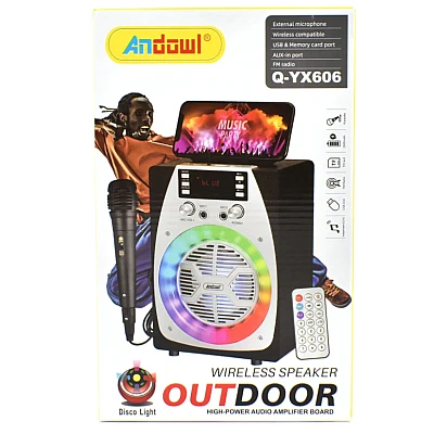 Boxa Bluetooth Q YX606 fara fir cu lumina RGB Boxa Bluetooth Q YX606 fara fir cu lumina RGB