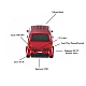 Boxa portabila Bluetooth Q YX233 in forma de masina SMART Boxa portabila Bluetooth Q YX233 in forma de masina SMART