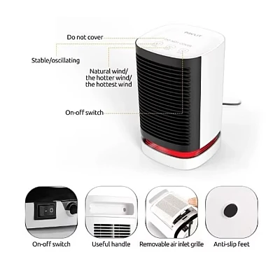Mini Incalzitor electric portabil Q NF002 putere 950W alb Mini Incalzitor electric portabil Q NF002 putere 950W alb
