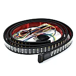 Banda LED autoadeziva rosu galben alb Iluminare 1.5M 12V pentru masina