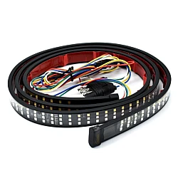 Banda LED autoadeziva rosu galben alb Iluminare 1.5M 12V pentru masina
