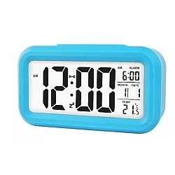 Ceas cu alarma electronic din Plastic Gri/Albastru