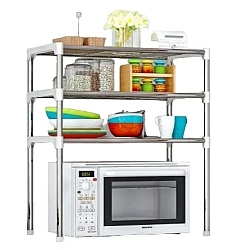 Etajera tip 3 rafturi multifunctional pentru bucatarie sau baie