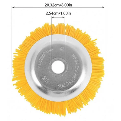 Disc perie matura motocoasa 8''-200mm , Galben MX962 Disc perie matura motocoasa 8''-200mm , Galben MX962