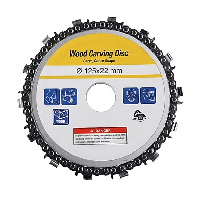 Disc flex lemn cu lant drujba polizor unghiular 125 x 22  diametru 5'' MX457