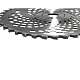 Disc pentru motocoasa nr 12 300 x 40T cu vidia CRAFT TEC MX488 Disc pentru motocoasa nr 12 300 x 40T cu vidia CRAFT TEC MX488