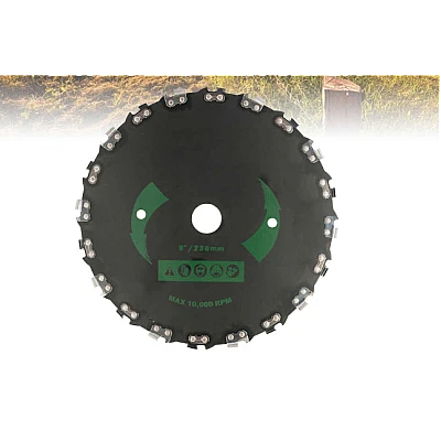 Disc NR 9 pentru motocoasa 230 X 20T cu dinti tip lant drujba MX693 Disc NR 9 pentru motocoasa 230 X 20T cu dinti tip lant drujba MX693