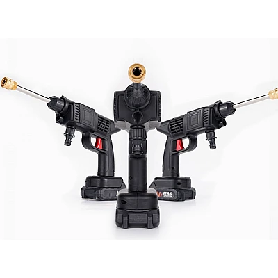 Pistol de spalat cu presiune portabil cu 2 acumulatori 48V Pistol de spalat cu presiune portabil cu 2 acumulatori 48V