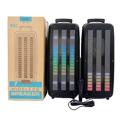 Boxa bluetooth portabila 6.5 inci GTS-1759 Karaoke cu Microfon Boxa bluetooth portabila 6.5 inci GTS-1759 Karaoke cu Microfon