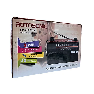 Radio portabil Rotosonic Solar FP 712 cu Panou Solar Radio portabil Rotosonic Solar FP 712 cu Panou Solar