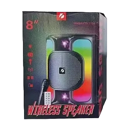 Boxa Portabila 8" KTS-1766 RGB cu Microfon si Telecomanda Boxa Portabila 8" KTS-1766 RGB cu Microfon si Telecomanda