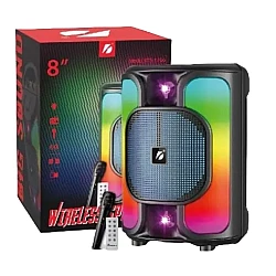 Boxa Portabila 8" KTS-1766 RGB cu Microfon si Telecomanda