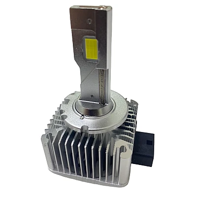 Set de 2 becuri Led D1S putere 120W temperatura lumina 6500K Alb CANBUS cu ventilator Set de 2 becuri Led D1S putere 120W temperatura lumina 6500K Alb CANBUS cu ventilator