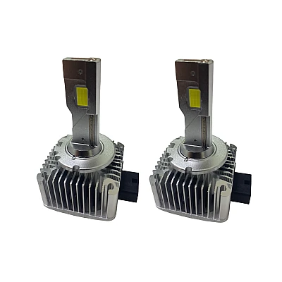 Set de 2 becuri Led D1S putere 120W temperatura lumina 6500K Alb CANBUS cu ventilator Set de 2 becuri Led D1S putere 120W temperatura lumina 6500K Alb CANBUS cu ventilator