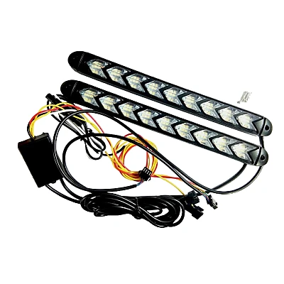 Set 2 Lumini LED pentru semnalizare cu sageti schimbare de culoare Set 2 Lumini LED pentru semnalizare cu sageti schimbare de culoare