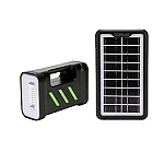 Kit solar GD-13 cu lampa multifunctionala panou solar si 3 Becuri 