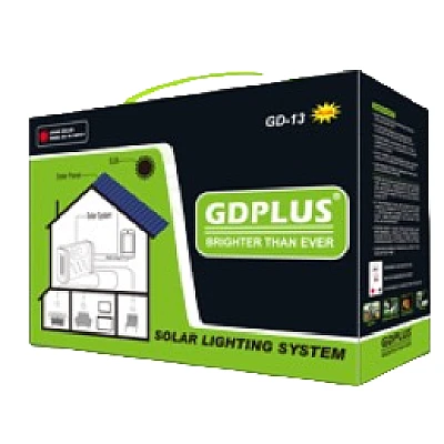 Kit solar GD-13 cu lampa multifunctionala panou solar si 3 Becuri