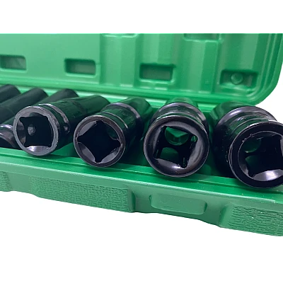 Trusa Chei Tubulare Impact - 10 Tubulare 1/2 8 - 24 Mm Cutie Rosu/Verde Trusa Chei Tubulare Impact - 10 Tubulare 1/2 8 - 24 Mm Cutie Rosu/Verde