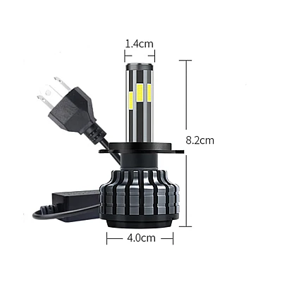 Set 2 Becuri H7 Led Auto X9 putere 60W temperatura 5500K 8000 lumeni/set
