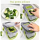 Razatoare multifunctionala pentru fructe si legume 22 piese lame din otel inoxidabil gri / verde Razatoare multifunctionala pentru fructe si legume 22 piese lame din otel inoxidabil gri / verde