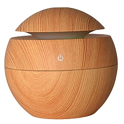 Mini Umidificator rotund 130 ml cu incarcare USB si lumina led