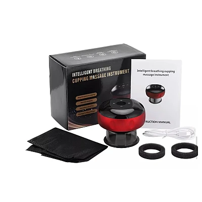 Aparat de masaj cu vacuum electric Terapie prin ventuze 12 niveluri de presiune si incalzire Aparat de masaj cu vacuum electric Terapie prin ventuze 12 niveluri de presiune si incalzire