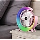 Mini ventilator de birou rotund cu LED RGB Mini ventilator de birou rotund cu LED RGB