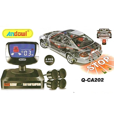 Sistem de parcare Andowl Q CA202 cu display si 4 senzori Sistem de parcare Andowl Q CA202 cu display si 4 senzori