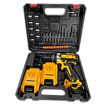 Trusa Bormasina cu percutie 2 acumulatori 36V 5Ah cu 26 accesorii