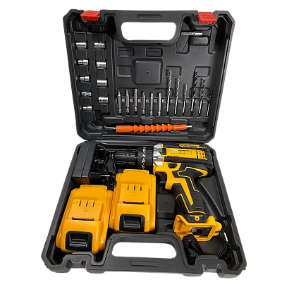 Trusa Bormasina cu percutie 2 acumulatori 36V 5Ah cu 26 accesorii Trusa Bormasina cu percutie 2 acumulatori 36V 5Ah cu 26 accesorii