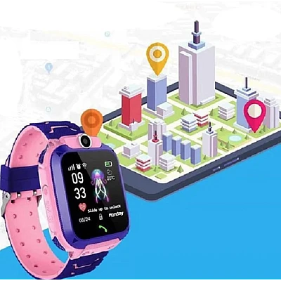 Ceas inteligent smart watch pentru copii cu urmarire GPS si apeluri FETITA Ceas inteligent smart watch pentru copii cu urmarire GPS si apeluri FETITA