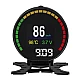 Aparat diagnosticare si afisaj informatii bord P15 pe parbriz digital OBD2 de tip HUD display pentru bord Aparat diagnosticare si afisaj informatii bord P15 pe parbriz digital OBD2 de tip HUD display pentru bord