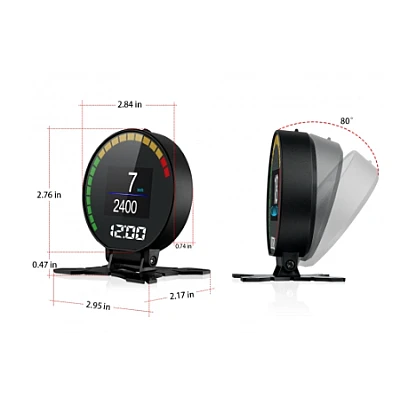 Aparat diagnosticare si afisaj informatii bord P15 pe parbriz digital OBD2 de tip HUD display pentru bord Aparat diagnosticare si afisaj informatii bord P15 pe parbriz digital OBD2 de tip HUD display pentru bord