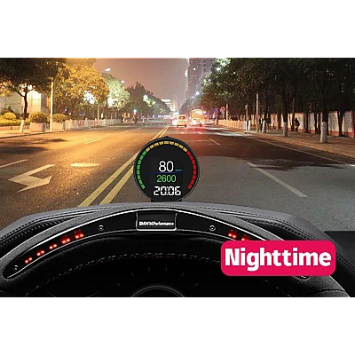 Aparat diagnosticare si afisaj informatii bord P15 pe parbriz digital OBD2 de tip HUD display pentru bord Aparat diagnosticare si afisaj informatii bord P15 pe parbriz digital OBD2 de tip HUD display pentru bord