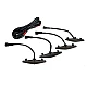 Set 4 lumini de zi si gabarit F3 pentru auto sau autocamioane montaj pe grila 12V/24V Set 4 lumini de zi si gabarit F3 pentru auto sau autocamioane montaj pe grila 12V/24V