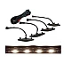 Set 4 lumini de zi si gabarit F3 pentru auto sau autocamioane montaj pe grila 12V/24V Set 4 lumini de zi si gabarit F3 pentru auto sau autocamioane montaj pe grila 12V/24V
